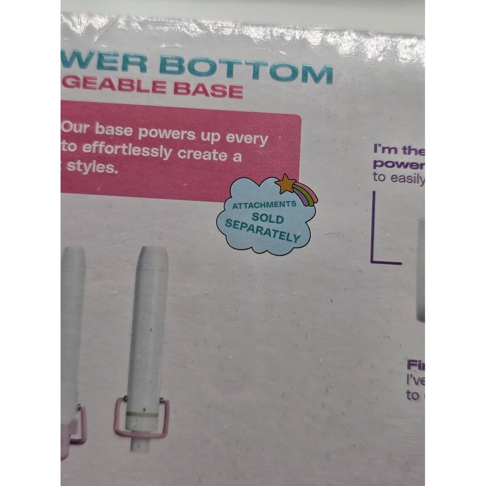 Mane Power Bottom Base + 1" Curling Iron Attachment NEW Sealed Hair Set - Picture 5 of 6